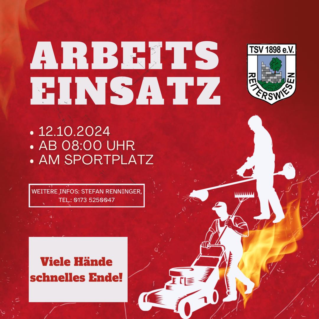 Arbeitseinsatz Sportplatz